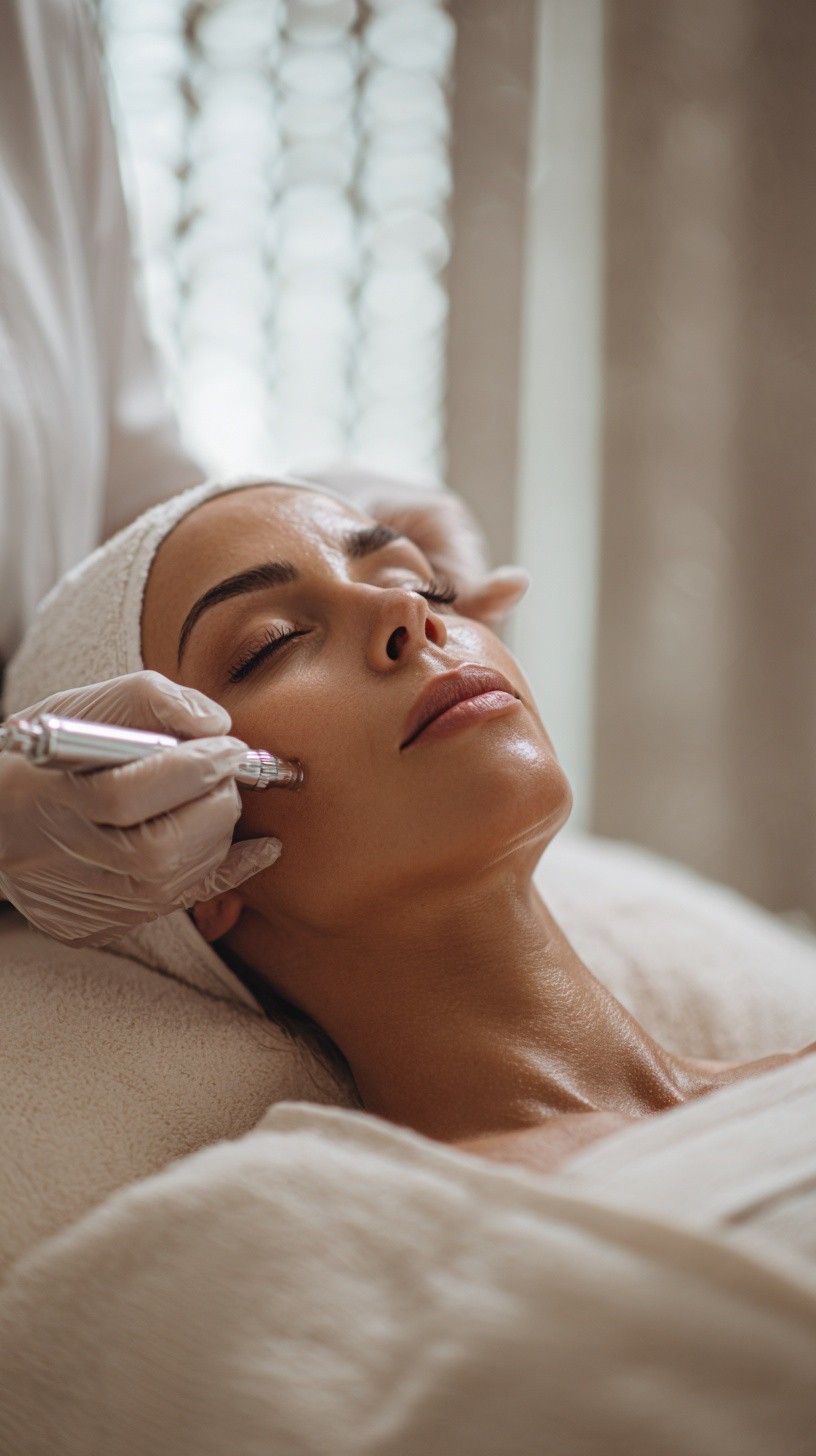 DP4 microneedling treatment in a luxury Markham treatment room