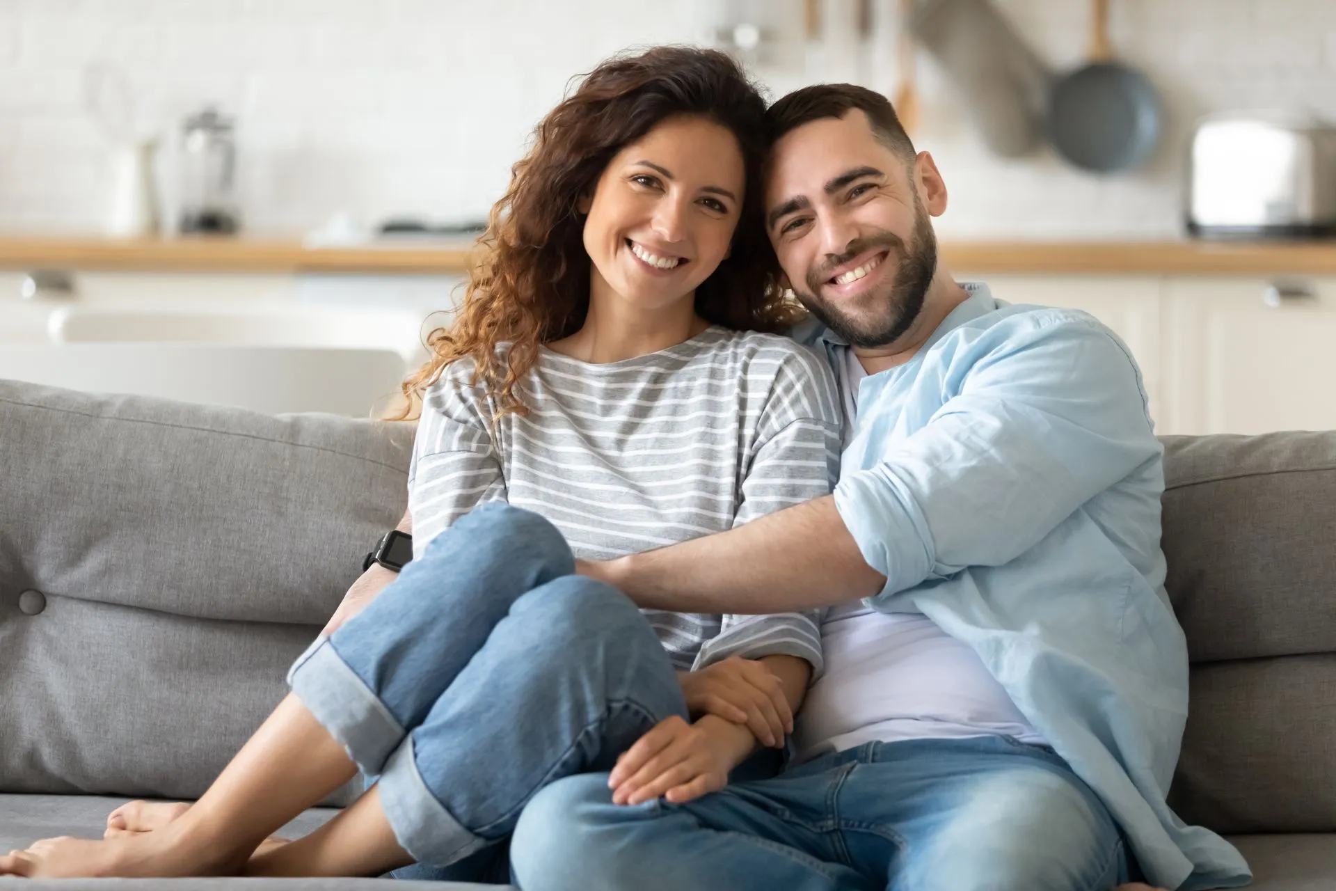 A confident, happy couple