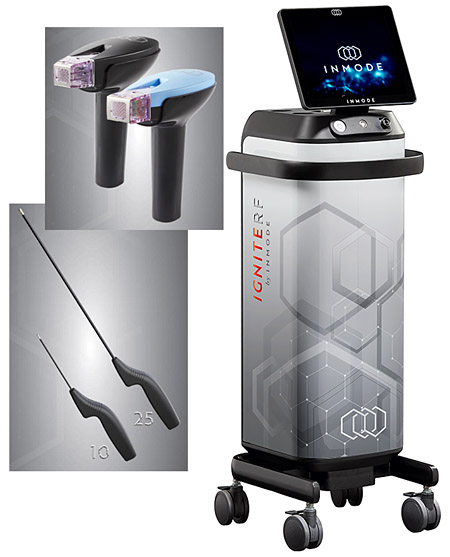 InMode IgniteRF platform with QuantumRF handpieces and probes at EliteMD Aesthetics in Markham