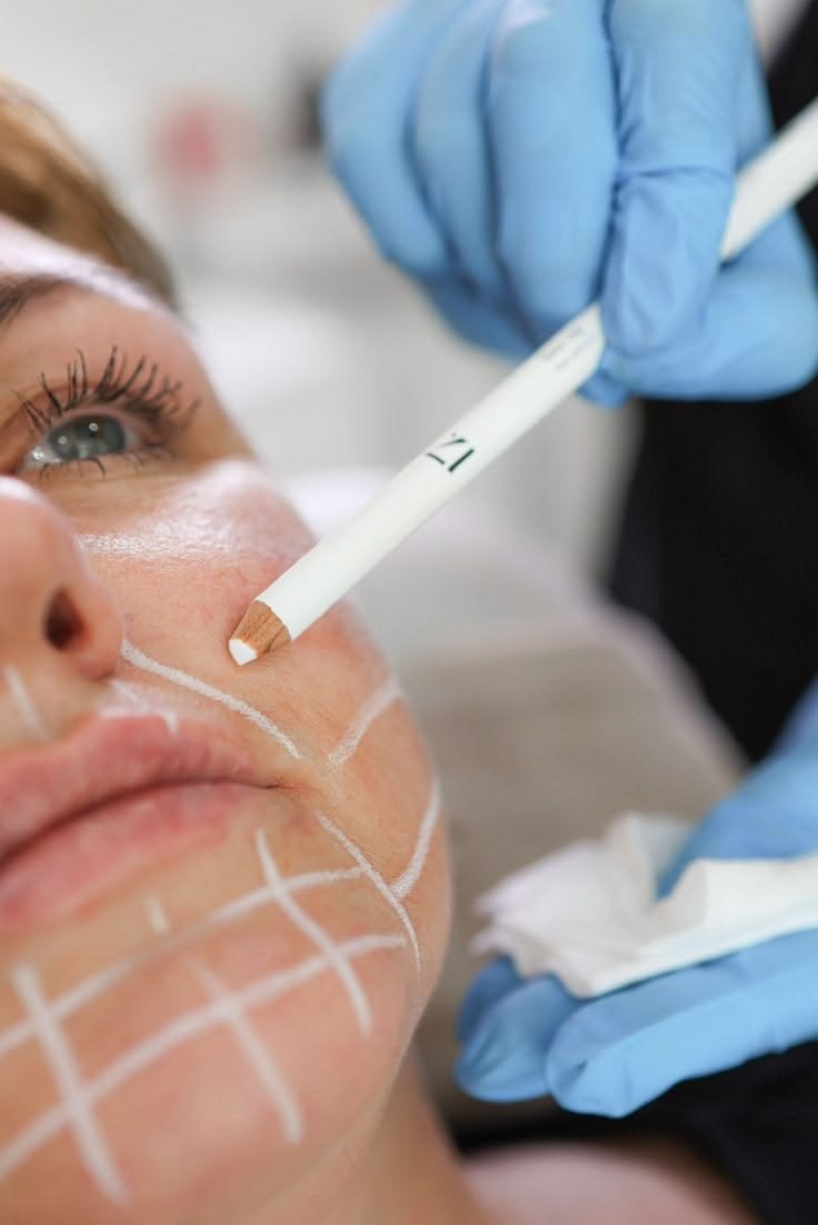 Facial mapping before wrinkle relaxer injections at EliteMD Aesthetics